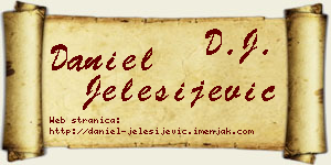 Daniel Jelesijević vizit kartica